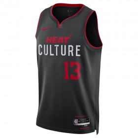 Dres Miami Heat Bam Adebayo Nike 2023-24 City Edition Crno Swingman